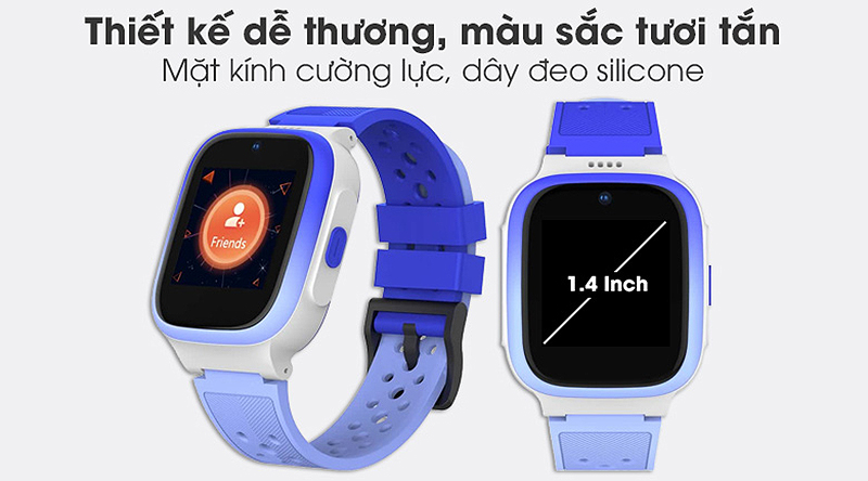 Đồng hồ thông minh Masstel chính hãng có mặt kính cứng cáp, hiển thị hình ảnh rực rỡ, sắc nét